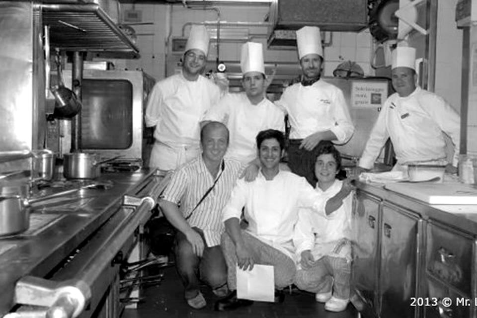 El equipo de cocina de Mr. Lasaña en 2013, en los primeros años del restaurante